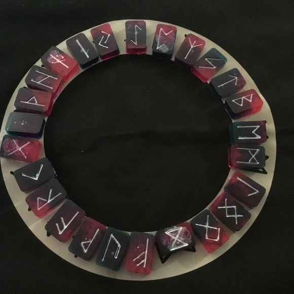 Black Drawstring Bag with Star and Moon Design - Picture 8 of 9